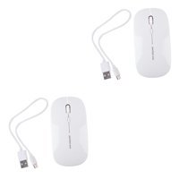 Gatuida Sessiz Kablolu-Kablosuz Beyaz Optik 2 Adet Mouse