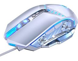 Huahai G3PRO RGB Makrolu Kablolu Beyaz Optik Gaming Mouse