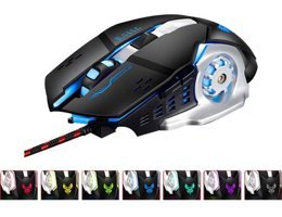 Huahai X1 RGB Ergonomik Makrolu Kablolu Siyah Optik Gaming Mouse