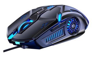 Partykindom RGB Sessiz Makrolu Kablolu - Kablosuz Mavi Optik Gaming Mouse