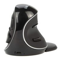 Delux Ergonomik Dikey Makrolu Kablosuz Siyah Optik Mouse