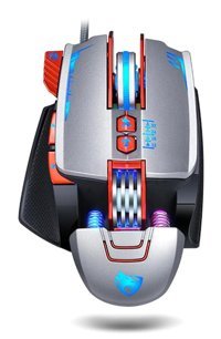 Generic V9 RGB Ergonomik Makrolu Kablolu Gri Optik Gaming Mouse