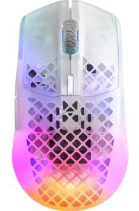 Steelseries Tablet Uyumlu RGB Makrolu Kablosuz Beyaz Optik Mouse