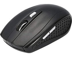 Decisive Ergonomik Makrolu Kablosuz Siyah Optik Mouse