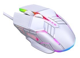 Clsslvvbn Kompakt RGB Makrolu Kablolu Beyaz Optik Gaming Mouse