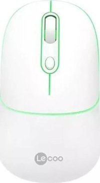 Lecoo WS210 RGB Kablosuz Beyaz Optik Mouse