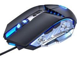 Huahai G3PRO RGB Sessiz Makrolu Kablolu Siyah Optik Gaming Mouse