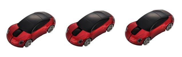 Hemobllo Araba Görünümlü Ergonomik Kablosuz Kırmızı Optik 3 Adet Mouse