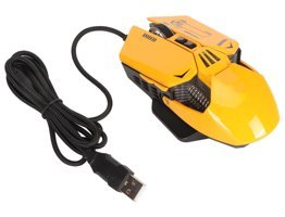 Haofy Programlanabilir RGB Ergonomik Makrolu Kablolu Sarı Optik Gaming Mouse