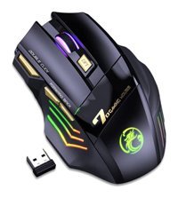 Auklopvzz RGB Makrolu Kablosuz Siyah Optik Gaming Mouse