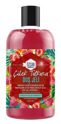 Özcan Bey Çilek Tutkusu Çilek Nemlendirici Duş Jeli 500 ml