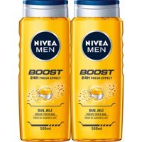 Nivea Men Boost Kafein Duş Jeli 2x500 ml
