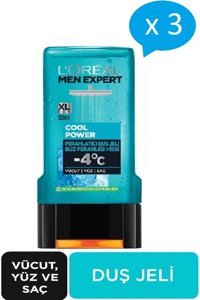 L'Oreal Paris Men Expert Cool Power Duş Jeli 3x300 ml
