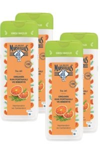 Le Petit Marseillais Güneşli Bahçeler Biberiye-Kan Portakalı Duş Jeli 4x400 ml