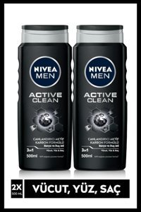 Nivea Men Active Clean Duş Jeli 2x500 ml