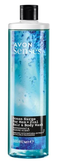 Avon Senses Ocean Surge Deniz Kokusu-Nane Duş Jeli 500 ml
