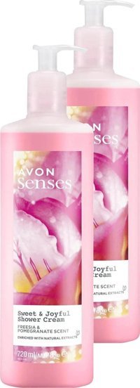 Avon Senses Sweat & Joyful Frezya-Nar Duş Jeli 2x720 ml