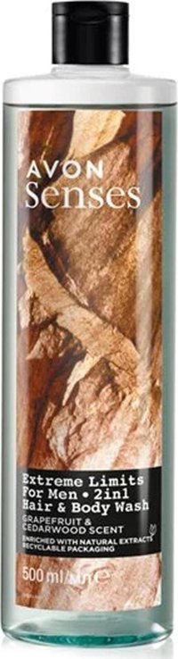 Avon Senses Extreme Limits Greyfurt-Sandal Duş Jeli 500 ml