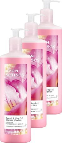 Avon Senses Sweat & Joyful Frezya-Nar Duş Jeli 3x720 ml
