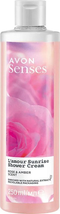 Avon Senses L'amour Sunrise Amber-Gül Duş Jeli 250 ml