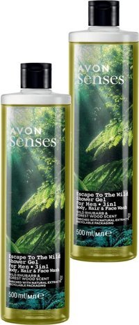 Avon Senses Escape To The Wild Duş Jeli 2x500 ml
