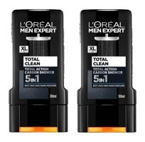 L’Oréal Paris Men Expert Total Clean 5'i 1 Arada Kömür Duş Jeli 2x300 ml