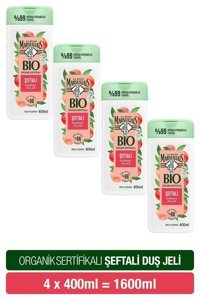 Le Petit Marseillais Bio Şeftali Duş Jeli 4x400 ml