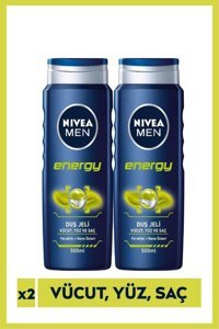 Nivea Men Energy Duş Jeli 2x500 ml
