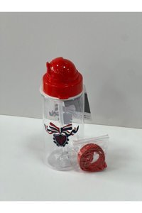 Polo Maximilyana Pipetli Kırmızı Plastik Spor Yetişkin Matara 400 ml