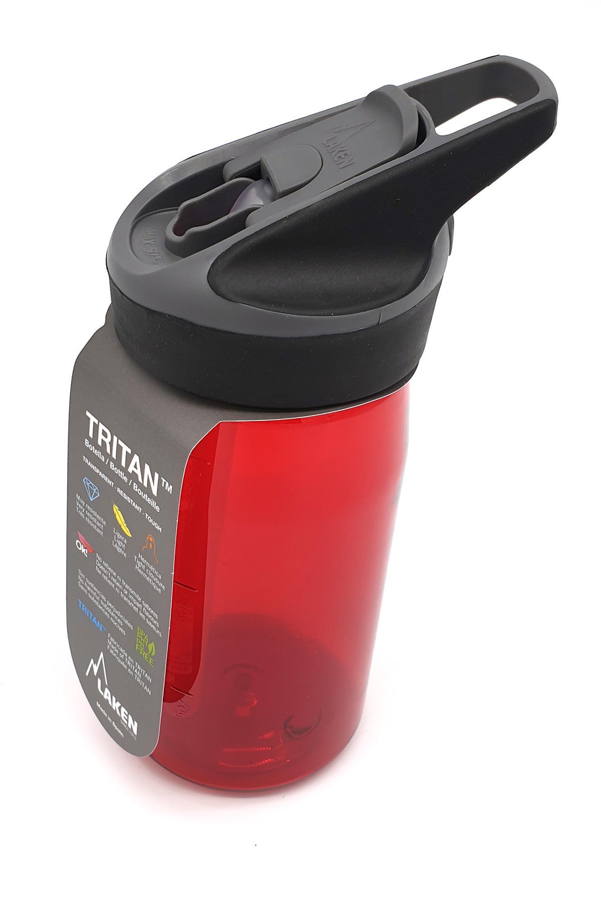 Laken Jannu Kırmızı Tritan Spor Yetişkin Matara 450 ml