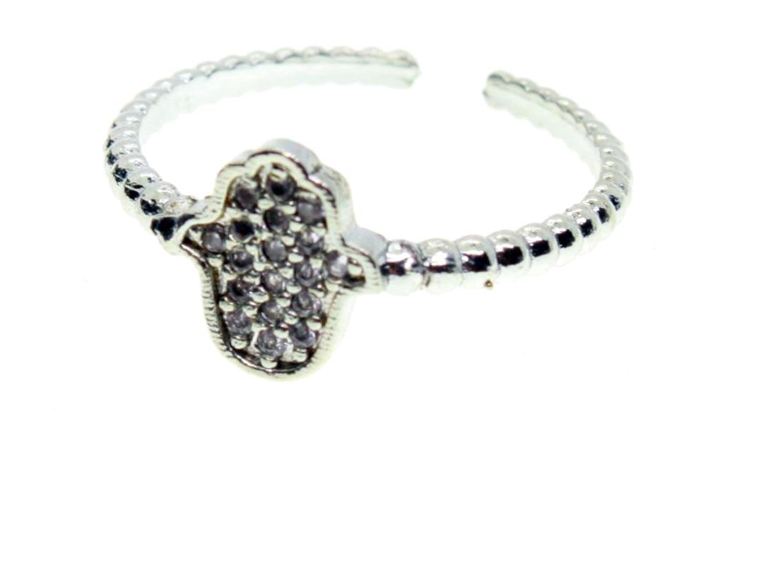 X-lady Accessories Zirkon Taşlı Ayarlanabilir Tekli Bronz Yüzük