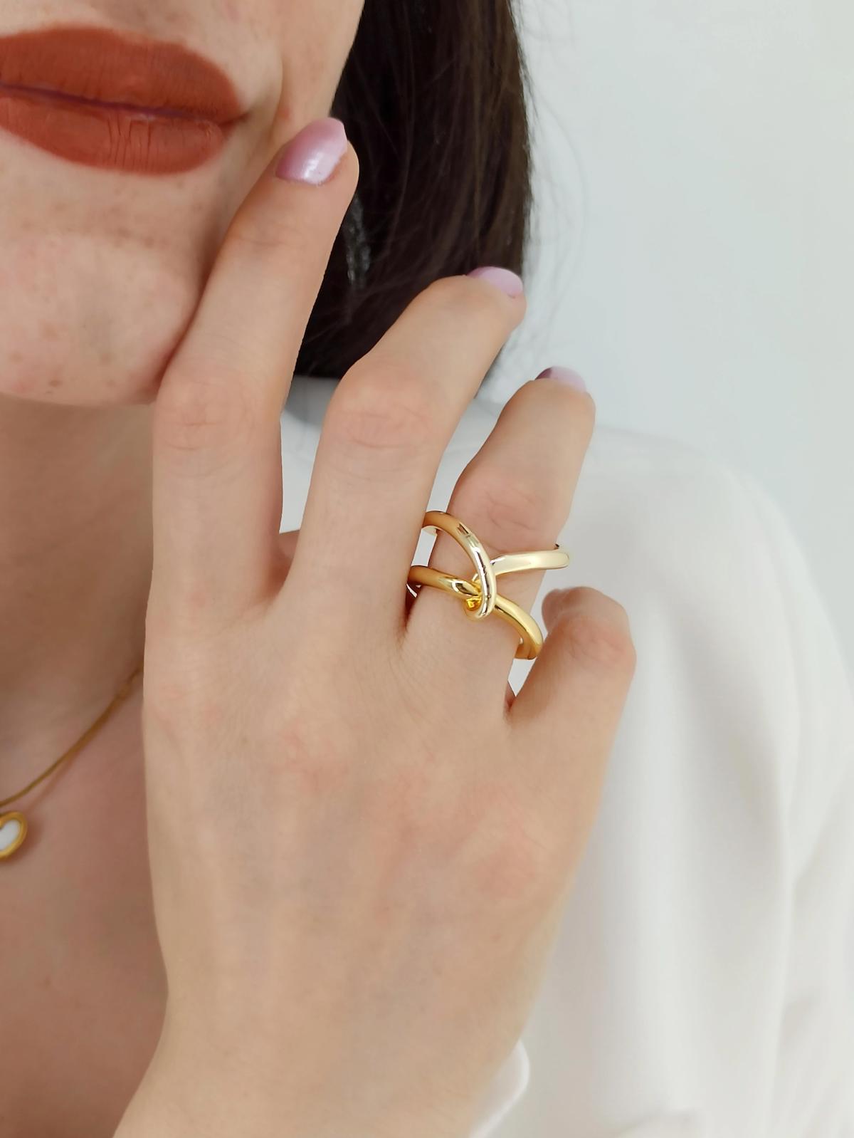 Çlk Accessories Ayarlanabilir 2'li Pirinç Yüzük