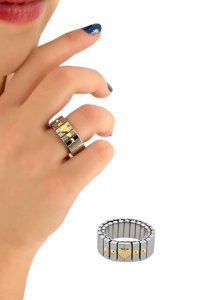 Çlk Accessories Ayarlanabilir Tekli Çelik Yüzük