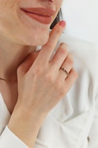 Çlk Accessories Çok Renkli Tekli Pirinç Yüzük