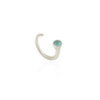 Kadir Jewelry Mavi Tekli Pirinç Yüzük