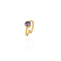 Kadir Jewelry Mor Tekli Pirinç Yüzük