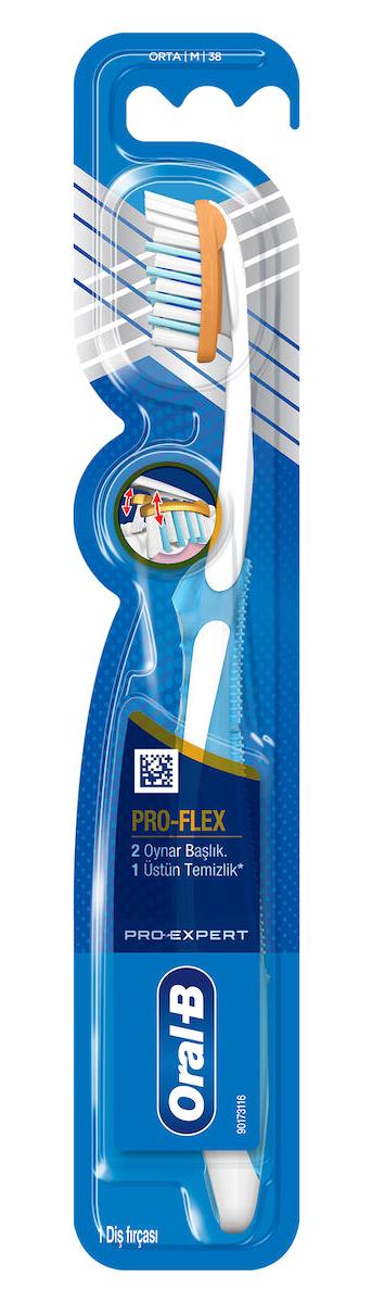 Oral-b Pro-Expert Pro-Flex Yumuşak Manuel Yetişkin Diş Fırçası Mavi-Koyu Mavi