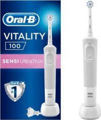 Oral-b Sensi Ulra Thin D100 Işıklı Orta Sert Şarjlı Yetişkin Diş Fırçası Gri