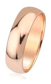 Sefa Gold Beyaz 8 Mm 14 Ayar Rose Gold Düz Kadın Alyans