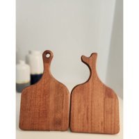 Woodhub Ahşap Küçük Kahverengi 2'li Kesme Tahtası