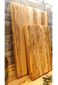 F&S Woodart Ahşap Büyük-Küçük Kahverengi 2'li Kesme Tahtası