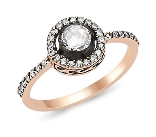 Safir Kuyumculuk 0.47 Karat Yuvarlak Tektaş Parlak Sertifikalı Beyaz Pırlanta Yüzük