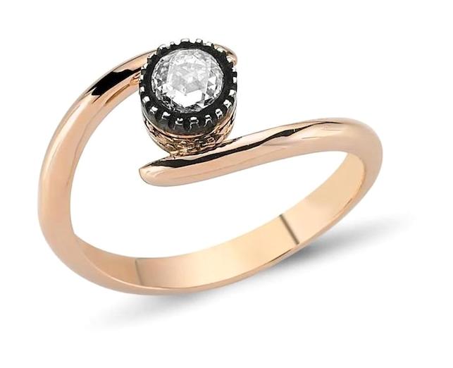 Safir Kuyumculuk 0.15 Karat Yuvarlak Tektaş Parlak Sertifikalı Beyaz Pırlanta Yüzük