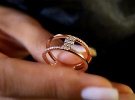 Safir Kuyumculuk 0.15 Karat Damla Sertifikalı Beyaz Pırlanta Yüzük