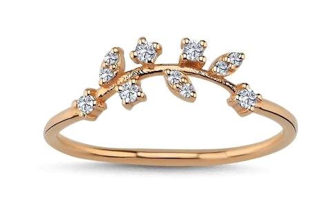 Safir Kuyumculuk 0.13 Karat Damla Sertifikalı Beyaz Pırlanta Yüzük