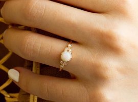 Safir Kuyumculuk 0.50 Karat Yuvarlak Parlak Sertifikalı Beyaz Pırlanta Yüzük