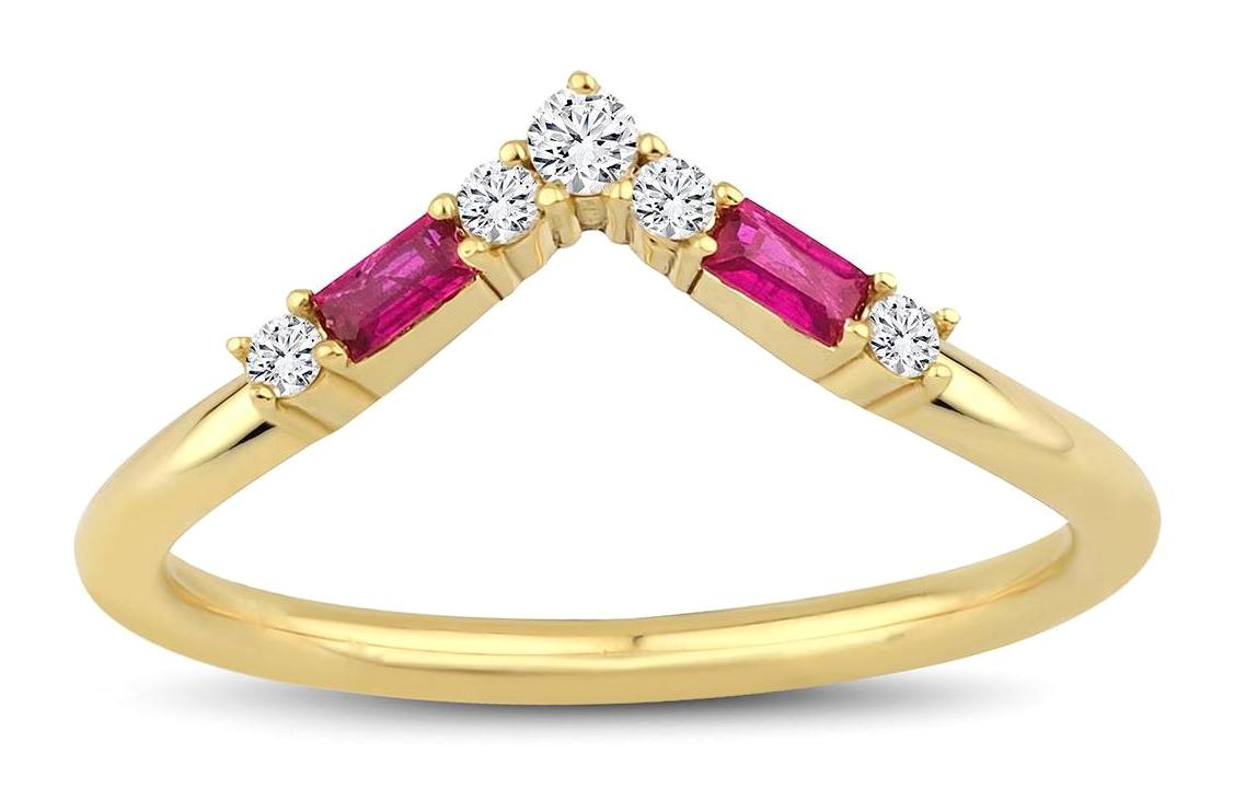İryum 0.11 Karat Parlak Sertifikalı Beyaz-Pembe Pırlanta Yüzük