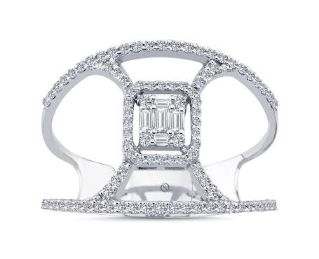 Safir Kuyumculuk 0.52 Karat Sertifikalı Beyaz Pırlanta Yüzük