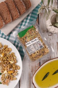 Aymis Az Tuzlu Dilimli Yeşil Zeytin Paket 300 gr