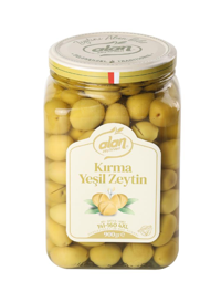 Alan Az Tuzlu Yeşil Zeytin Kavanoz 900 gr